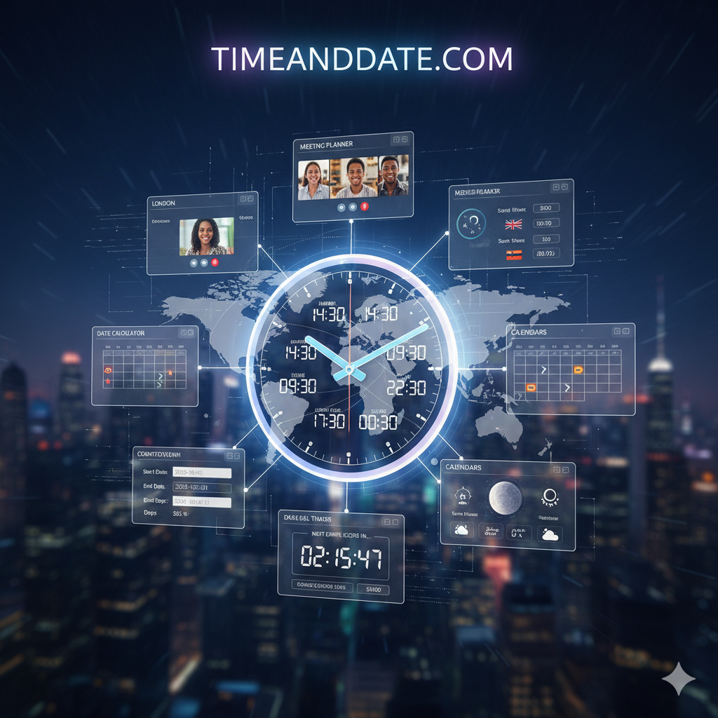 Timeanddate.com: સમય અને તારીખની દુનિયામાં તમારું વિશ્વસનીય માર્ગદર્શક