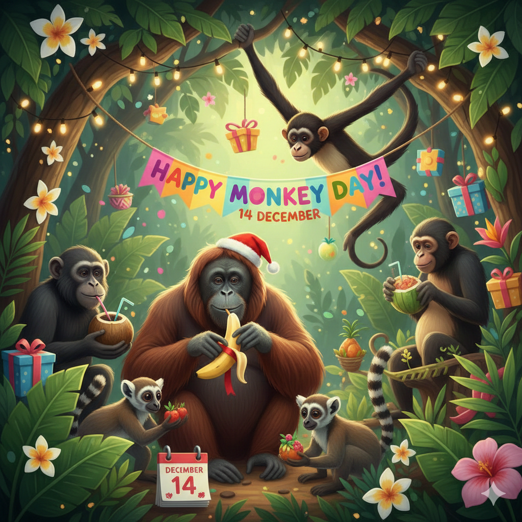 Monkey Day: ૧૪ ડિસેમ્બર